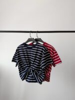 تیشرت جلو گره راه راه زنانه - کیلیک