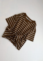 تیشرت جلو گره راه راه زنانه - کیلیک