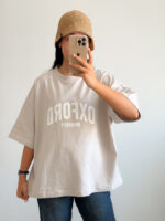 تیشرت باکسی آکسفورد زنانه - کیلیک