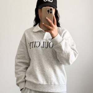 ست دورس نیم‌زیپ SEOUL CITY برند Colins - لباس اسپرت زنانه کیلیک مشهد