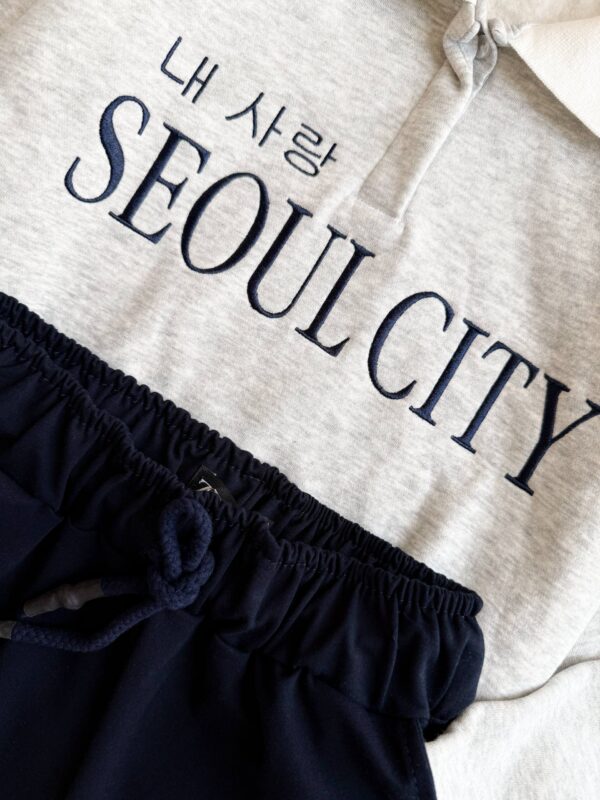 ست دورس نیم‌زیپ SEOUL CITY برند Colins - لباس اسپرت زنانه کیلیک مشهد