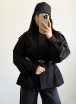 بارونی زنانه - نمای داخل و کیفیت دوخت - کیلیک