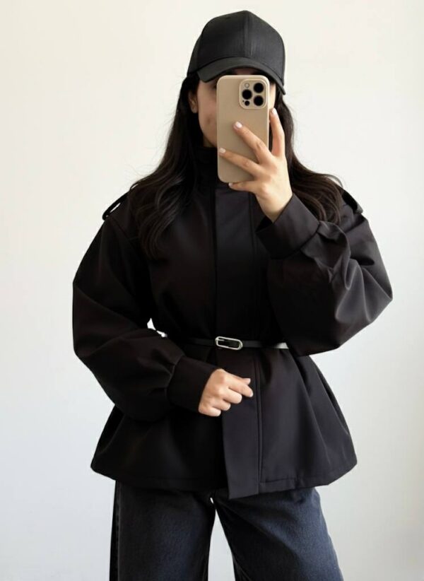 بارونی زنانه - نمای داخل و کیفیت دوخت - کیلیک