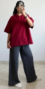 تیشرت باکسی کلاهدار - Image 12