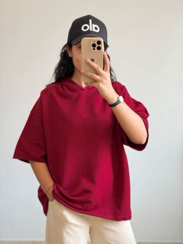 تیشرت باکسی کلاهدار - Image 9