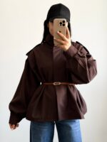 لباس پاییزی بارونی - نمای فاصله دور - کیلیک مشهد