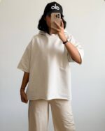 تیشرت باکسی کلاهدار - Image 4