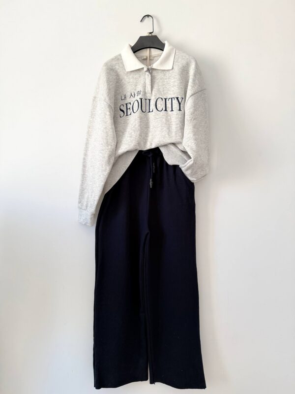 ست دورس نیم‌زیپ SEOUL CITY برند Colins - لباس اسپرت زنانه کیلیک مشهد