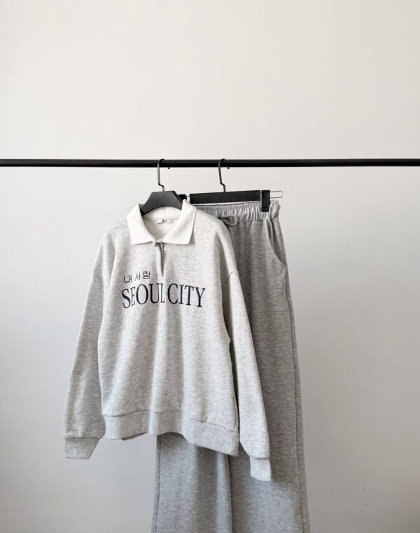 ست دورس نیم‌زیپ SEOUL CITY برند Colins - لباس اسپرت زنانه کیلیک مشهد