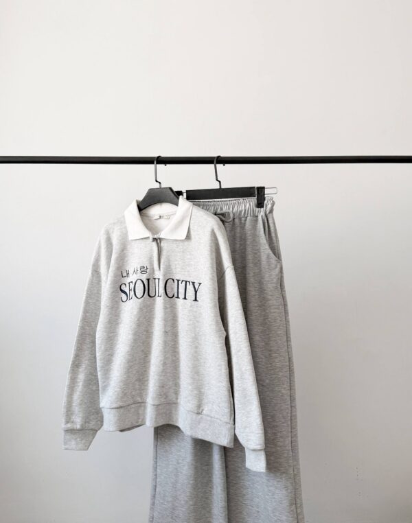 ست دورس نیم‌زیپ SEOUL CITY برند Colins - لباس اسپرت زنانه کیلیک مشهد