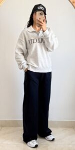 ست دورس نیم‌زیپ SEOUL CITY برند Colins - لباس اسپرت زنانه کیلیک مشهد