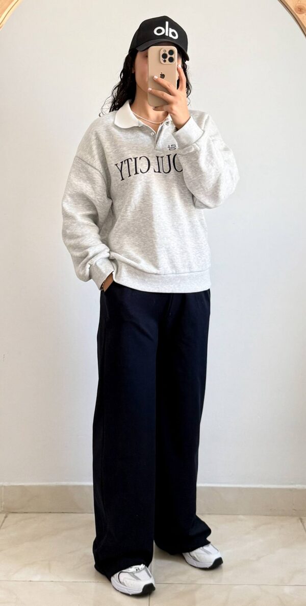 ست دورس نیم‌زیپ SEOUL CITY برند Colins - لباس اسپرت زنانه کیلیک مشهد