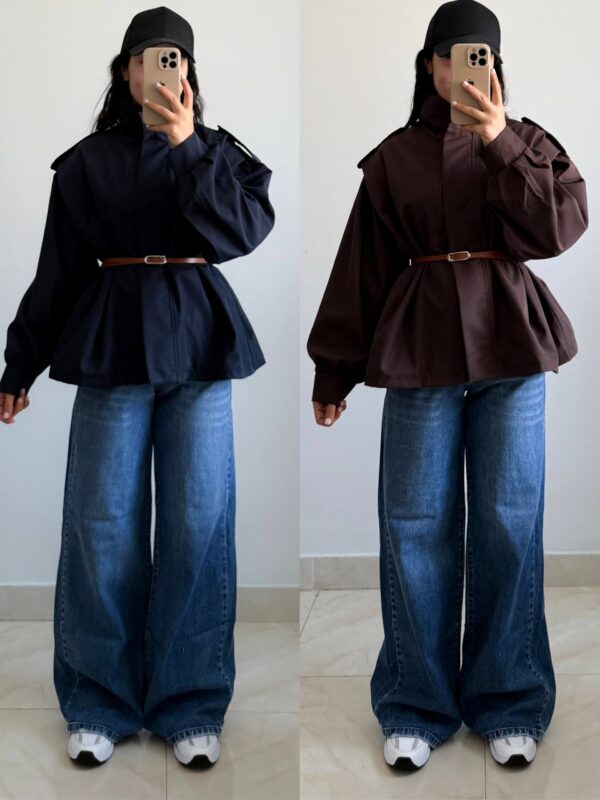 مانتو بارونی - نمای با استایل مدرن - کیلیک مشهد