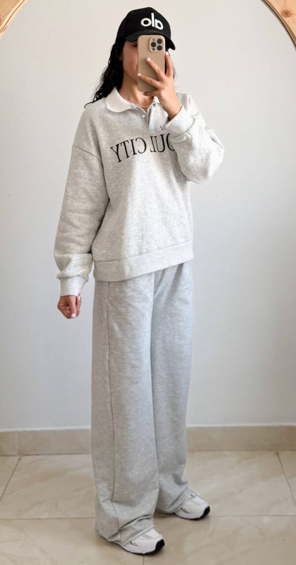 ست دورس نیم‌زیپ SEOUL CITY برند Colins - لباس اسپرت زنانه کیلیک مشهد