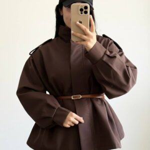 بارونی کمربند دار زنانه - تصویر اصلی محصول - کیلیک مشهد