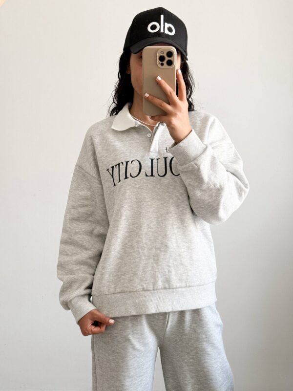 ست دورس نیم‌زیپ SEOUL CITY برند Colins - لباس اسپرت زنانه کیلیک مشهد