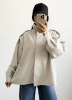 بارونی کمربند دار - نمای استایل روزانه - کیلیک